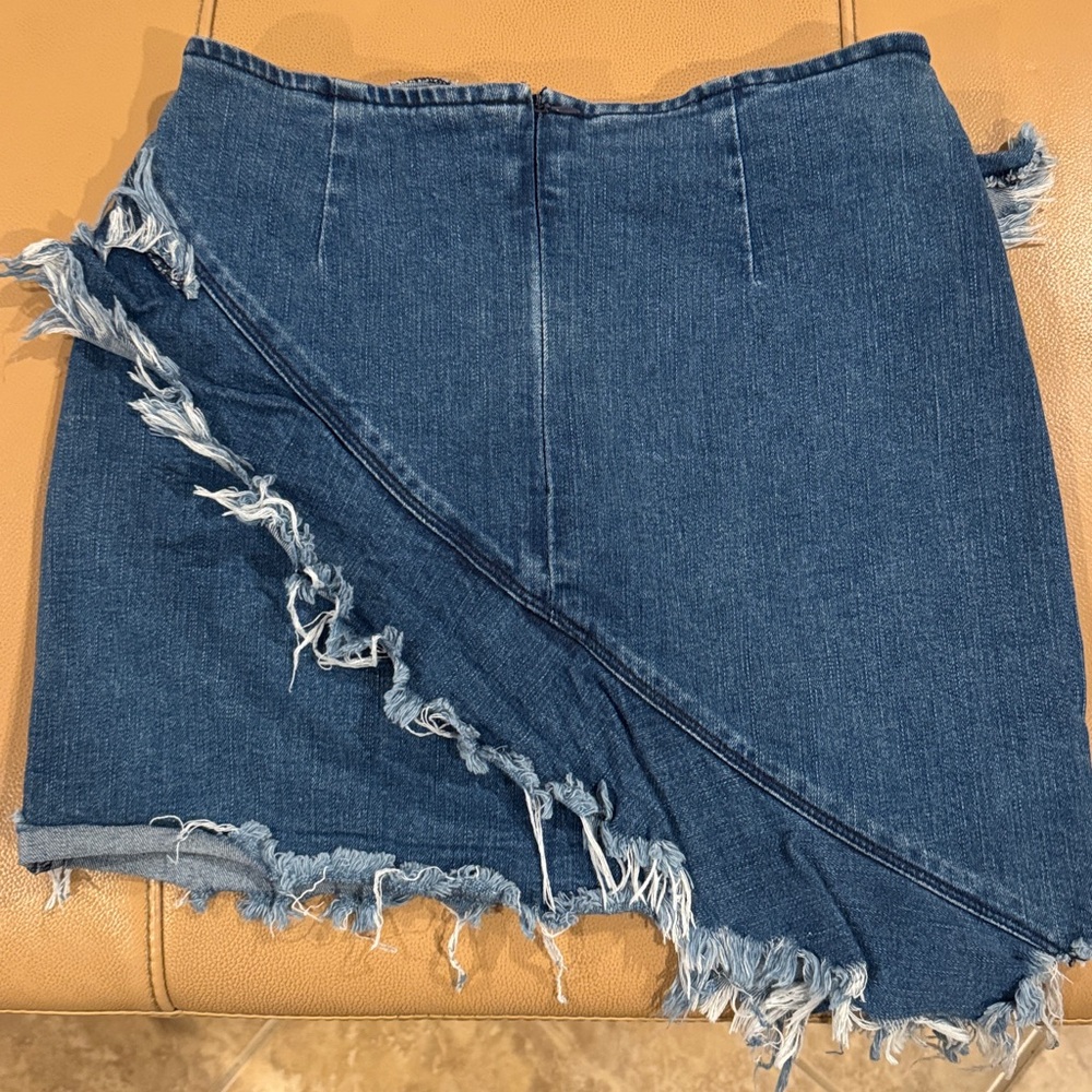 Signature8 Blue Denim Skirt - Picture 6 of 7